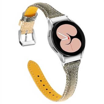 For Samsung Galaxy Watch4 Active 40 mm / 44 mm / Watch4 Classic 42 mm / 46 mm Gradient Color Watch-rem Kuskinn Justerbart håndleddsbånd