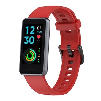 Soft Silicone Smart Watch Band for Realme Band 2, Adjustable Pin Buckle Wrist Strap Replacement
