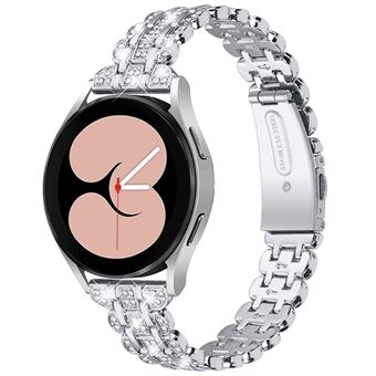 For Samsung Galaxy Watch3 41mm / Klokke 42mm Rustfritt Steel Rhinestone Dekor Utskifting av klokkerem Armbånd 20mm