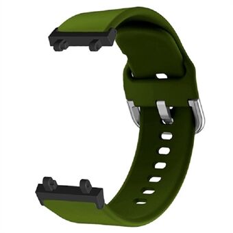 For Huami Amazfit T-Rex 2 Silikon klokkerem Justerbart håndleddsbånd med firkantet spenne
