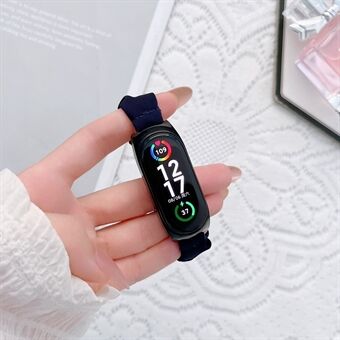 For Xiaomi Mi Band 7 Stilig elastisk klutrem Smart Watch-erstatningsarmbånd