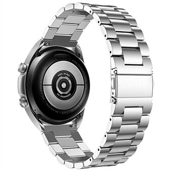 For Garmin Forerunner 255S / Venu 2S Titanium Steel 3 Perler Smart Watch Band 18mm Universal Replacement Rem