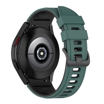 For Samsung Galaxy Watch 5 40 mm / Klokke 5 44 mm / Klokke 5 Pro 45 mm / Klokke 4 40 mm / Klokke 4 44 mm / Klokke 4 Classic 42 mm silikonklokkerem med to farger