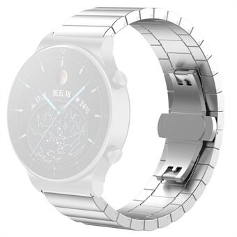 For Samsung Galaxy Watch 5 40mm / 44mm / Watch 5 Pro 45mm / Watch4 40mm / 44mm / Watch4 Classic 42mm Rustfritt Steel Anti-slitasje Smart Watch-rem-armbånd med spennedesign