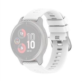 For Garmin Venu 2 Plus / Samsung Galaxy Watch 5 Pro 45 mm Cross Stripe Silikon Klokkebånd 20 mm Universal erstatningshåndleddsrem