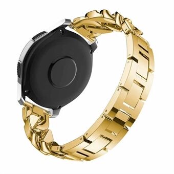 For Samsung Galaxy Watch 4 40mm / 44mm / Watch 4 Classic 42mm / Watch 5 40mm / 44mm / Watch 5 Pro 45mm Rhinestone Decor Band Metal Erstatningsarmbånd