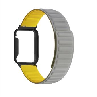 For Xiaomi Mi Band 7 Pro Silikon magnetisk klokkebånd Quick håndleddsrem med klokkedeksel