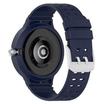 For Huawei Watch GT Cyber ett-stykke lærtekstur Myk silikon Smart Watch-erstatningshåndleddsrem med urkasse