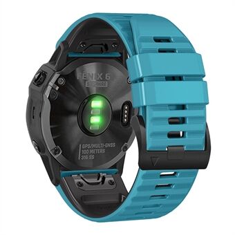 For Garmin Tactix Delta / Enduro Horisontale Stripes Silikonerstatningsklokkerem Justerbart håndleddsbånd
