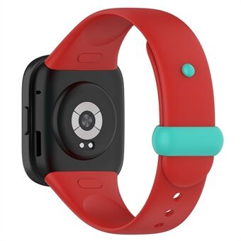 Klokkebånd til Xiaomi Redmi Watch 3 myk silikonrem med knappespenne