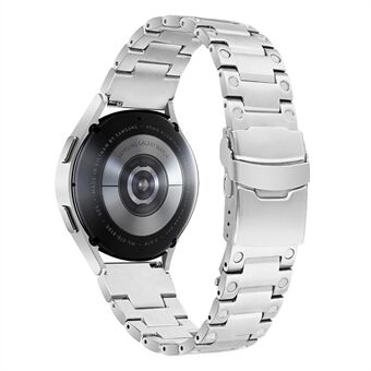 For Samsung Galaxy Watch4 Active 40mm 44mm / Watch4 Classic 42mm 46mm Watch Band 20mm Rustfritt Steel erstatningsrem - Sølv