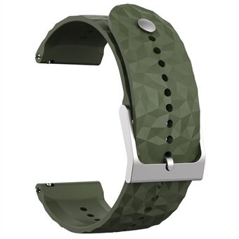 For Suunto 9/9 Baro Rhombus Pattern Watch Band 24 mm Myk Silikonerstatningsrem