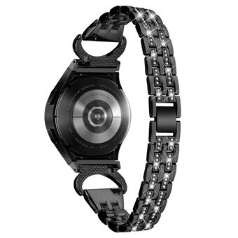Bling Band for Samsung Galaxy Watch4 40 mm 44 mm / Klokke 5 40 mm 44 mm , Rhinestone Decor Rustfritt Steel 5-perler klokkerem med kobling
