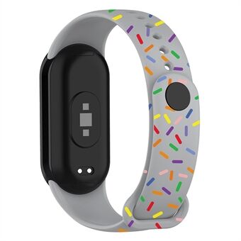 For Xiaomi Smart Band 8 Silikon Klokkereim Fargerike Dot Replacement-armbånd