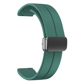 For Keep B4 / Huawei Watch Fit Mini 16 mm silikonbånd erstatningsklokkerem, svart sammenleggbar spenne