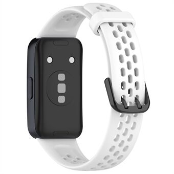 For Huawei Band 8 Pustende Silikon Smart Klokkestropp Komfortabel håndleddsrem