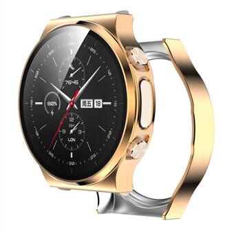 Helkroppsbelagt PC-ramme + beskyttelsesdeksel for herdet glass for Huawei Watch GT 2 Pro EKG Smartwatch