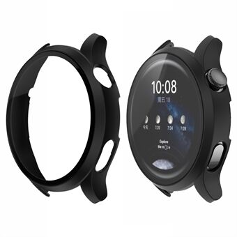 Smartwatch matt PC-rammedeksel med skjermbeskytter i herdet glass for Huawei Watch 3