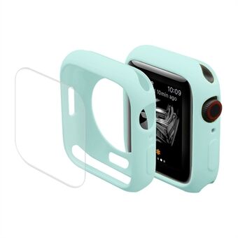 ENKAY Scratch TPU Watch Case Cover med Hot Bending Buet Full Size PET-skjermbeskyttelsesfilm for Apple Watch Series 7 41mm