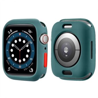 Candy Color Button Dekket myk TPU beskyttende klokkeveske for Apple Watch Series 7 41 mm