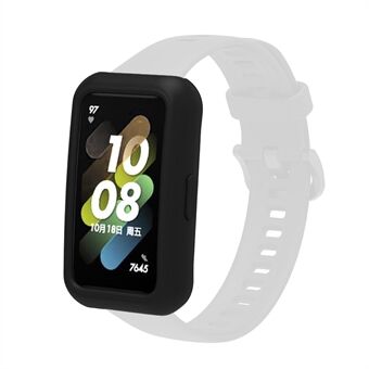 Soft Silicone Watch Case for Huawei Band 7/6, Anti-scratch Protection Watch Frame Cover