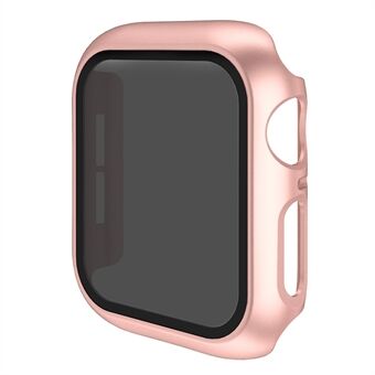 For Apple Watch Series 4 / 5 / 6 / SE / SE (2022) 44 mm integrert hardt PC-deksel Smart Watch Case Protector med anti- Spy glass skjermfilm