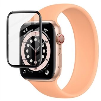 IMAK Scratch Organic Glass Black- Edge Watch Screen Protector Film for Apple Watch SE 40mm / Series 6 40mm