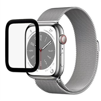 RURIHAI For Apple Watch Series 8 / 7 45 mm 3D skjermbeskytter med buet Edge Full lim Myk PMMA Transparent Smart Watch Beskyttelsesfilm
