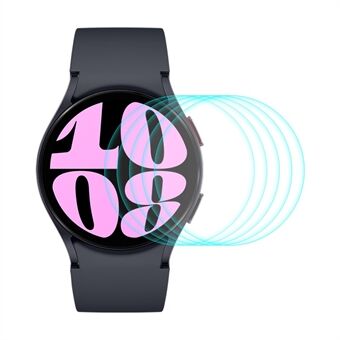 ENKAY HAT Prince 5 STK for Samsung Galaxy Watch6 40 mm følsom berøringsskjermbeskytter 0,2 mm 9H høy aluminium-silisium glassfilm