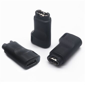 USB Type-C til 4 Pins Smart Watch Ladekonverteradapter for Garmin Fenix 5 / 5X / 5S / 6 / 6X Pro Solar