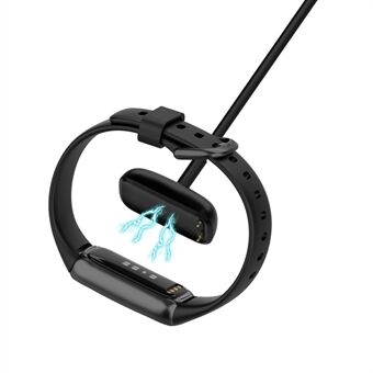 0,5 m USB magnetisk ladekabeladapter med tilbakestillingsknapp for Fitbit Charge 5 / Luxe Smart armbånd