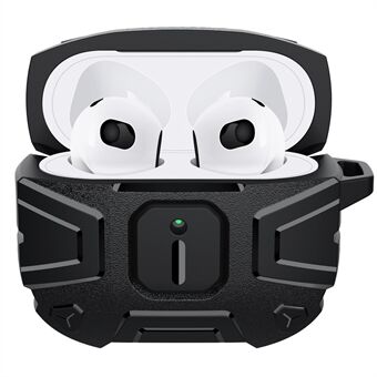 NILLKIN Full Protection TPU-ørepluggbeskyttelsesveske med karabinkrok for Apple AirPods 3