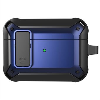 Trådløs øretelefon Anti-drop TPU + PC-beskyttelsesdeksel med lokkdesign for AirPods Pro