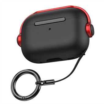 For Apple AirPods Pro 2 Anti-slipp øretelefondeksel Headset Style Tofarget PC+TPU ørepluggdeksel med Ring