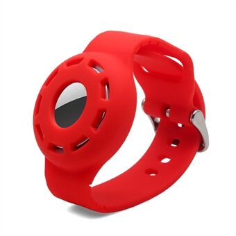 Klokkebånddesign Anti-tappet beskyttelsesdeksel for Kids Silikon håndleddsrem for Apple AirTag Tracker