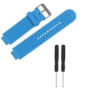 Fleksibel sportsrem i silikonklokke for menn med monteringsverktøy for Garmin Forerunner 25