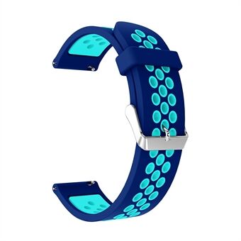 20mm Hollow Two-tone Soft Silicone Watch Band for Samsung Galaxy Watch 42mm