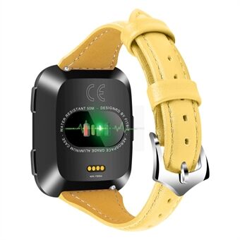 Streamline Design Genuine Leather Watch Band for Fitbit Versa