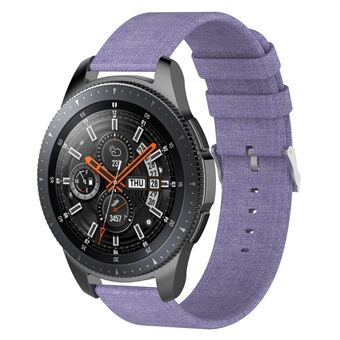Metallspenne Nylon Canvas-klokkerem 22 mm for Samsung Galaxy Watch 46 mm/ Garmin Vivoactive 4