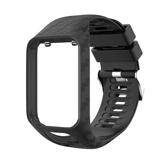 Radium Carving silikonklokke armbånd erstatning for TomTom Runner 3 / Golfer 2 GPS-klokke