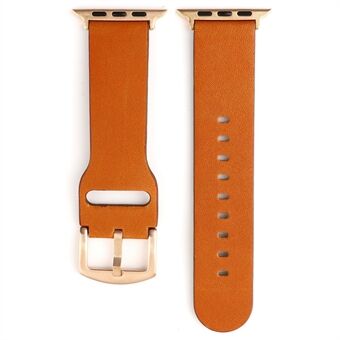 Genuine Leather Watch Band Strap for Apple Watch Series 6 SE 5 4 40mm / Series 3 2 1 38mm