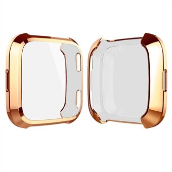 All-round Protective Electroplating TPU Watch Case for Fitbit Versa