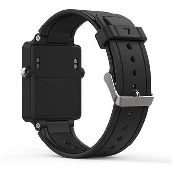 Silikon Smart Watch-erstatningsrem for Garmin Vivoactive Acetate - Svart