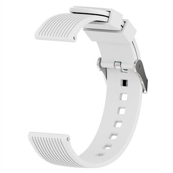 For Samsung Galaxy Watch 5 40mm / 44mm / Watch 5 Pro 45mm Watch Band Replacement 20mm Lines Myk silikon håndleddsrem