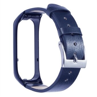 For Samsung Galaxy Watch Fit 2 SM-R220 klokkerem med veske Beskyttelsesdeksel i ekte kuskinnrem