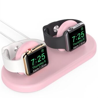 AHASTYLE PT116 For Apple Watch Ladestativ med to Stand Smart Watch Lader Holder Base