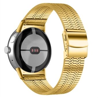 For Google Pixel Watch 5 Beads Rustfritt Steel Smart Watch Band Stilig erstatning håndleddsrem