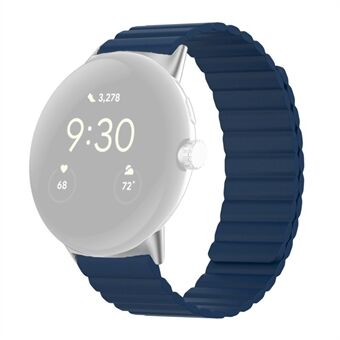 For Google Pixel Watch Magnetisk Smartwatch-bånd, mykt silikon, justerbart armbånd