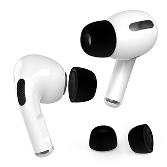 AhaStyle PT99- Pro-1 Ett par øretelefonhetter for Apple AirPods Pro / AirPods Pro 2 Fleksible silikon Bluetooth-hodesett ørepropper, størrelse: M