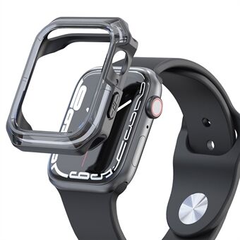For Apple Watch SE / Series 4/5/6 40 mm fallsikker Anti- Scratch Gjennomsiktig Dual Color Myk TPU Smart Watch Case